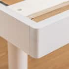 セミシングル幅80cm 脚付きすのこベッドとマットレスセット (SRN2 ホワイト / RRS ポケットコイル) 10枚目画像