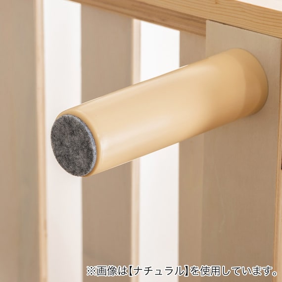 セミシングル幅80cm 脚付きすのこベッドとマットレスセット (SRN2 ホワイト / RRS ポケットコイル) 13枚目画像