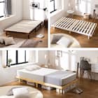 セミシングル幅90cm 脚付きすのこベッド (SRN2 BR) 6枚目画像