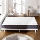 シングル マットレス付き脚付きすのこベッド (SRN2 ホワイト / SLT01) 2枚目画像