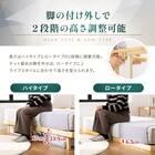 シングル マットレス付き脚付きすのこベッド  (SRN2 ホワイト / NRRS) 11枚目画像