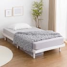 シングル 脚付きすのこベッドとマットレスセット (SRN2 ホワイト / NPR ボンネルコイル) 1枚目画像