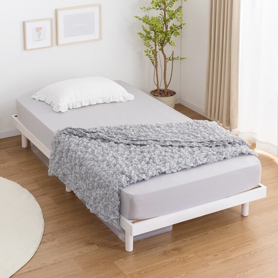 シングル 脚付きすのこベッド (SRN2 WH) 4枚目画像