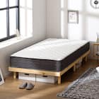 シングル マットレス付き脚付きすのこベッド (SRN2 ナチュラル / SLT01) 1枚目画像