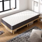 シングル マットレス付き脚付きすのこベッド (SRN2 ナチュラル / SLT01) 2枚目画像