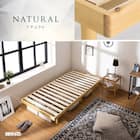 セミダブル マットレス付き脚付きすのこベッド (SRN2 ナチュラル / SLT01) 4枚目画像