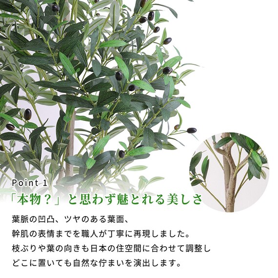 大型フェイクグリーン 195cm (オリーブ SN) 4枚目画像