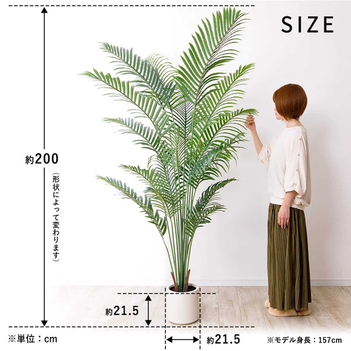 大型フェイクグリーン 200cm (ヤシの木 SN) | ニトリネット【公式