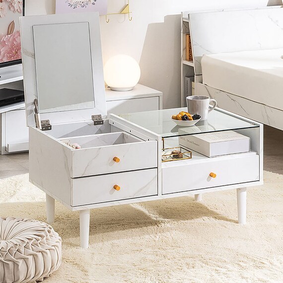 ドレッサーテーブル(80 MCL マーブル) 1枚目画像