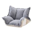 フリル座椅子(ムール 1P ライトグレー) 1枚目画像