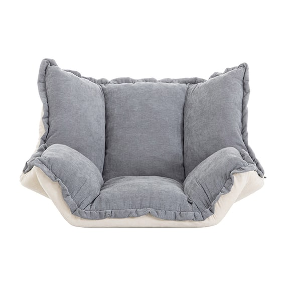 フリル座椅子(ムール 1P ライトグレー) 16枚目画像