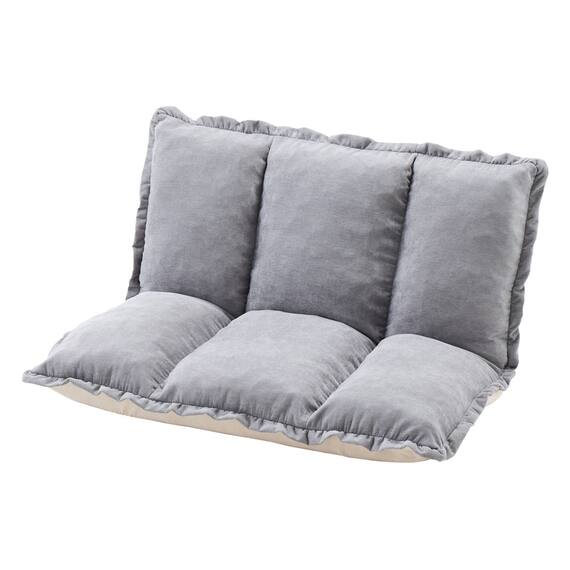 フリル座椅子(ムール 1P ライトグレー) 17枚目画像