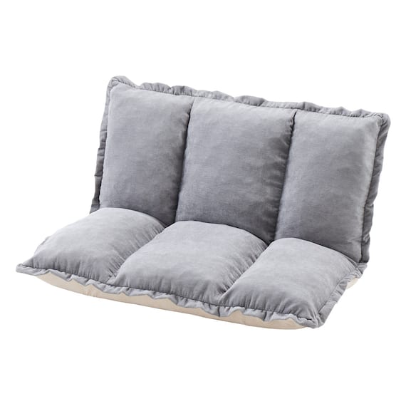 フリル座椅子(ムール 1P ライトグレー) 17枚目画像