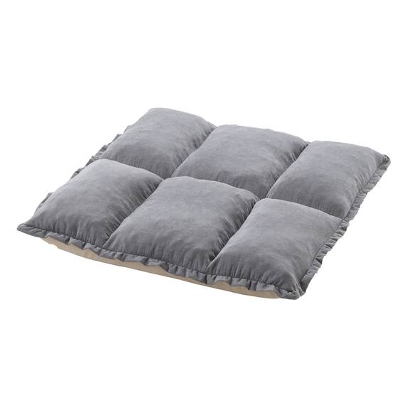 フリル座椅子(ムール 1P ライトグレー) 18枚目画像