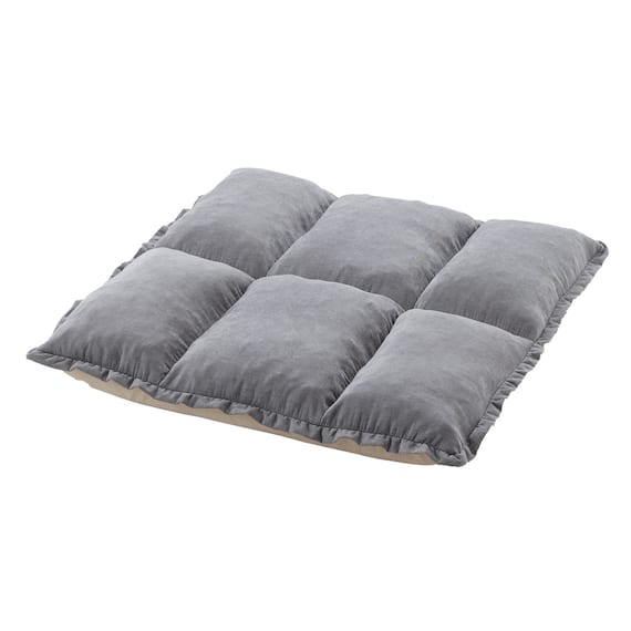 フリル座椅子(ムール 1P ライトグレー) 18枚目画像