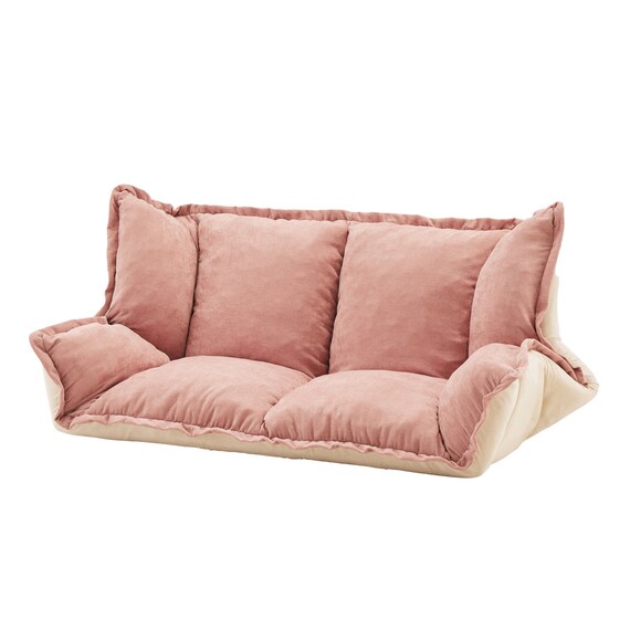 フリル座椅子(ムール 2P ピンク) 1枚目画像