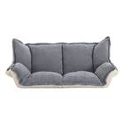 フリル座椅子(ムール 2P ライトグレー) 16枚目画像