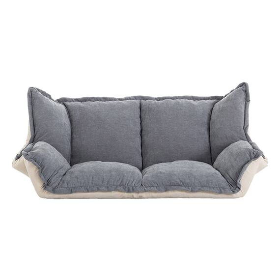 フリル座椅子(ムール 2P ライトグレー) 16枚目画像