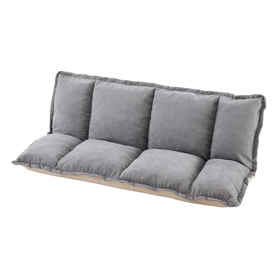 フリル座椅子(ムール 2P ライトグレー) 17枚目画像