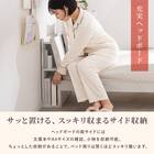 サイド収納＋2口コンセント付き すのこベッド(シングル ナチュラル) 3枚目画像