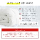 洗える 人工羽毛掛布団 2枚合わせ シングル(AD) 10枚目画像