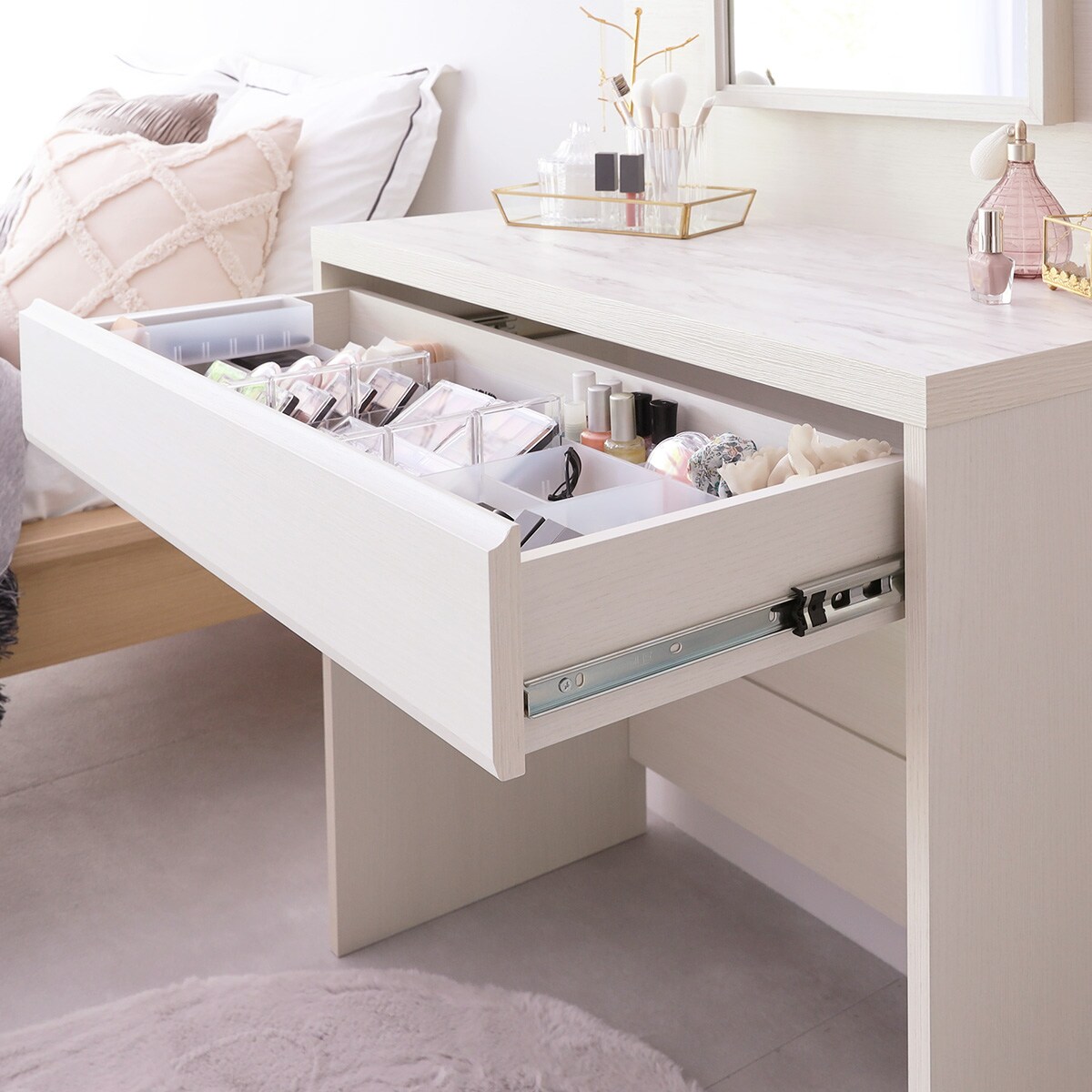 ドレッサーAM2スツールセット (WH) | ニトリネット【公式】 家具