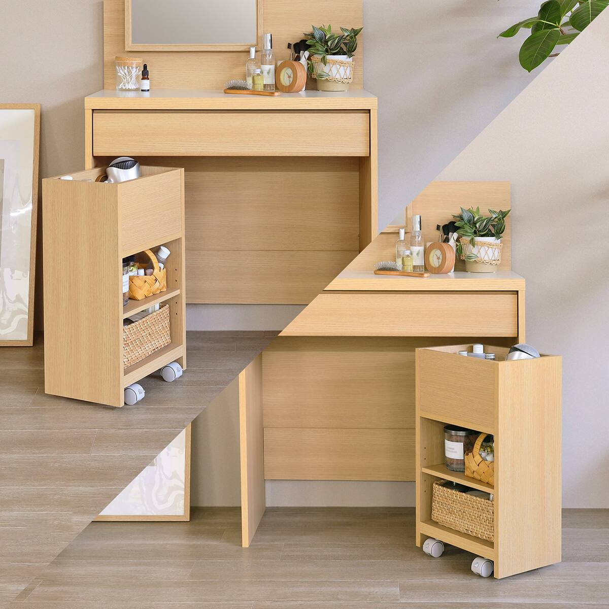 ドレッサースツールワゴンセット (NA) | ニトリネット【公式】 家具