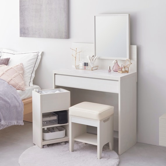 ドレッサースツールワゴンセット (WH) 1枚目画像