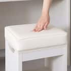 ドレッサー用スツールAM2 (WH) 3枚目画像