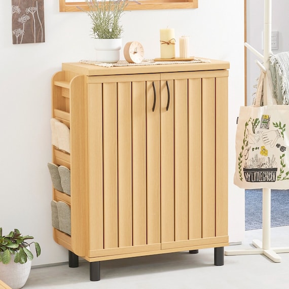 スリット入りシューズボックス スリッパラック付き (幅75cm GBP NA) 1枚目画像