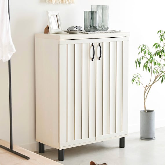 スリット入りシューズボックス (幅75cm GBP WH) 1枚目画像