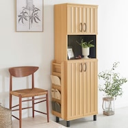 スリット入りシューズボックス スリッパラック付き (幅60cm GBP)