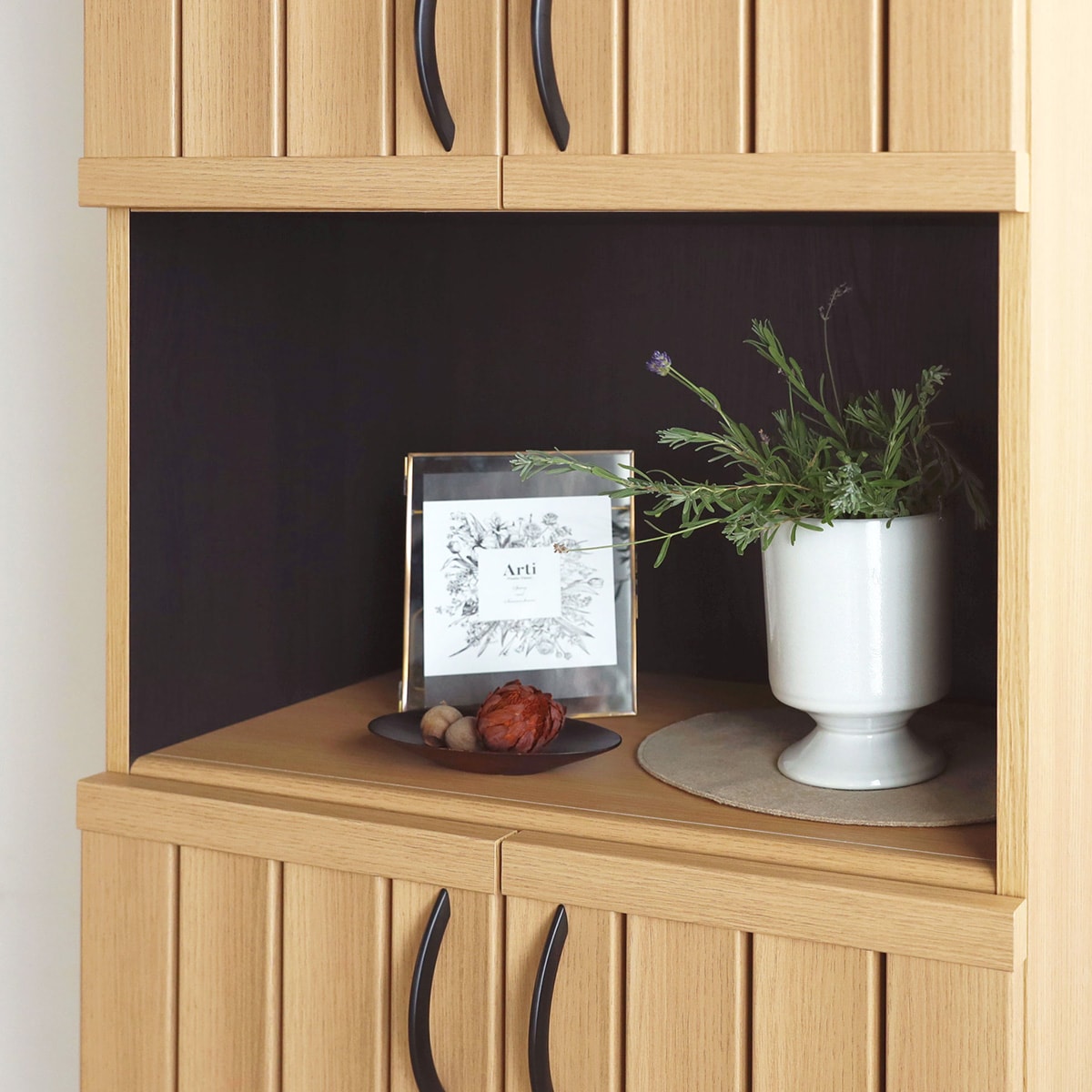 スリット入りシューズボックス スリッパラック付き (幅60cm GBP NA