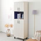 スリット入りシューズボックス (幅60cm GBP WH) 1枚目画像