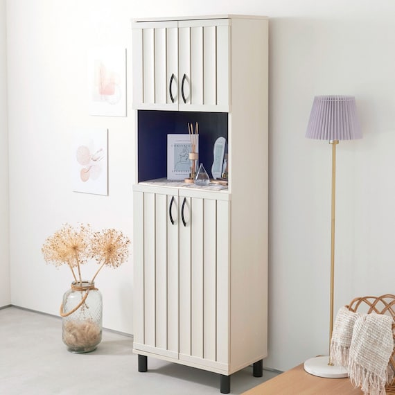 スリット入りシューズボックス (幅60cm GBP WH) 1枚目画像