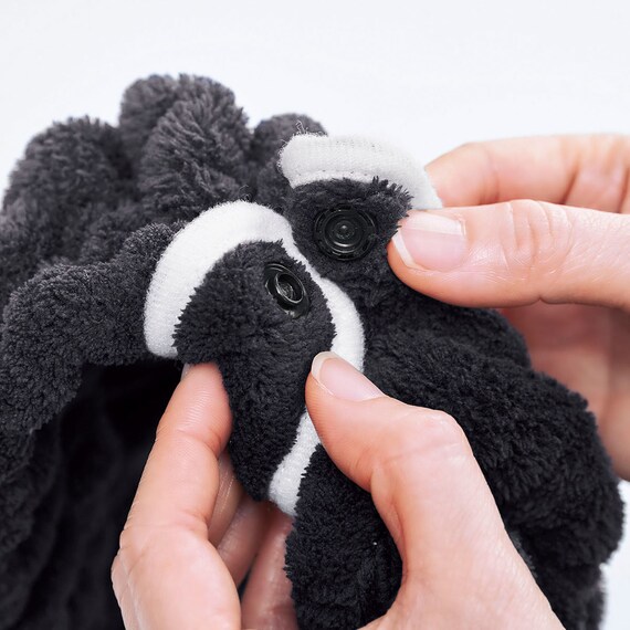 クイックドライヘアターバン ショート(ブラック) 4枚目画像