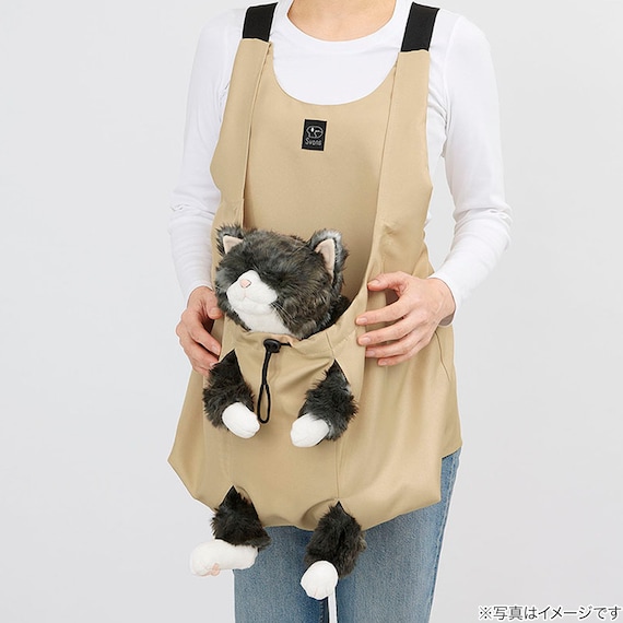 猫用爪切りお助けエプロン (ベージュ) 4枚目画像