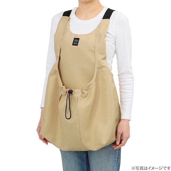 猫用爪切りお助けエプロン (ベージュ) 5枚目画像