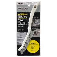 溝を掃除しやすい薄型ブラシかため