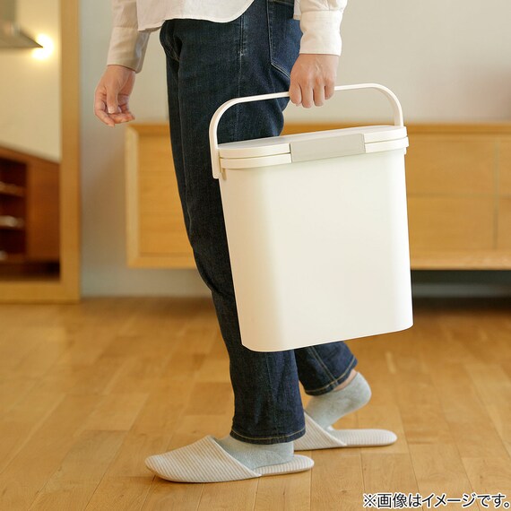 運べる 防臭ペール(10L ホワイト) 10枚目画像