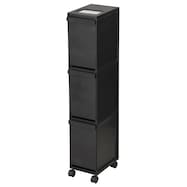 便利なプッシュフタ付き分別ペール 3段 30L