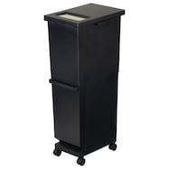 便利なプッシュフタ付き分別ペール 2段