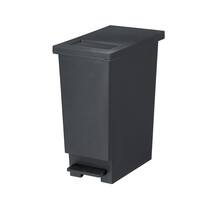 小窓付きスリムペダルペール 30(ブラック)