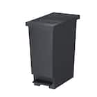 小窓付きスリムペダルペール 30(ブラック) 1枚目画像