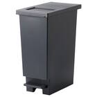 小窓付きスリムペダルペール 30(ブラック) 9枚目画像