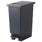 小窓付きスリムペダルペール 30(ブラック) 9枚目画像