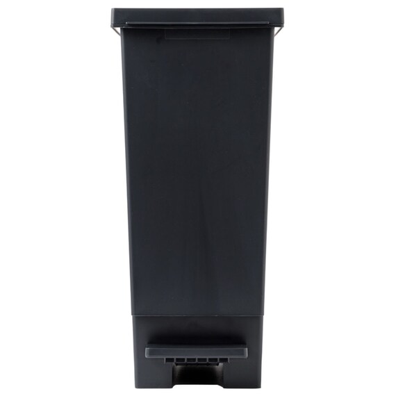 小窓付きスリムペダルペール 30(ブラック) 11枚目画像