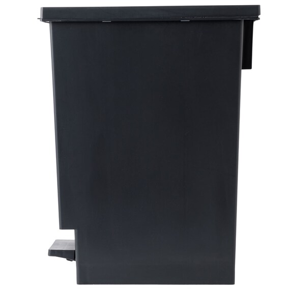 小窓付きスリムペダルペール 30(ブラック) 12枚目画像