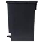 小窓付きスリムペダルペール 30(ブラック) 12枚目画像