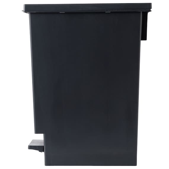 小窓付きスリムペダルペール 30(ブラック) 12枚目画像